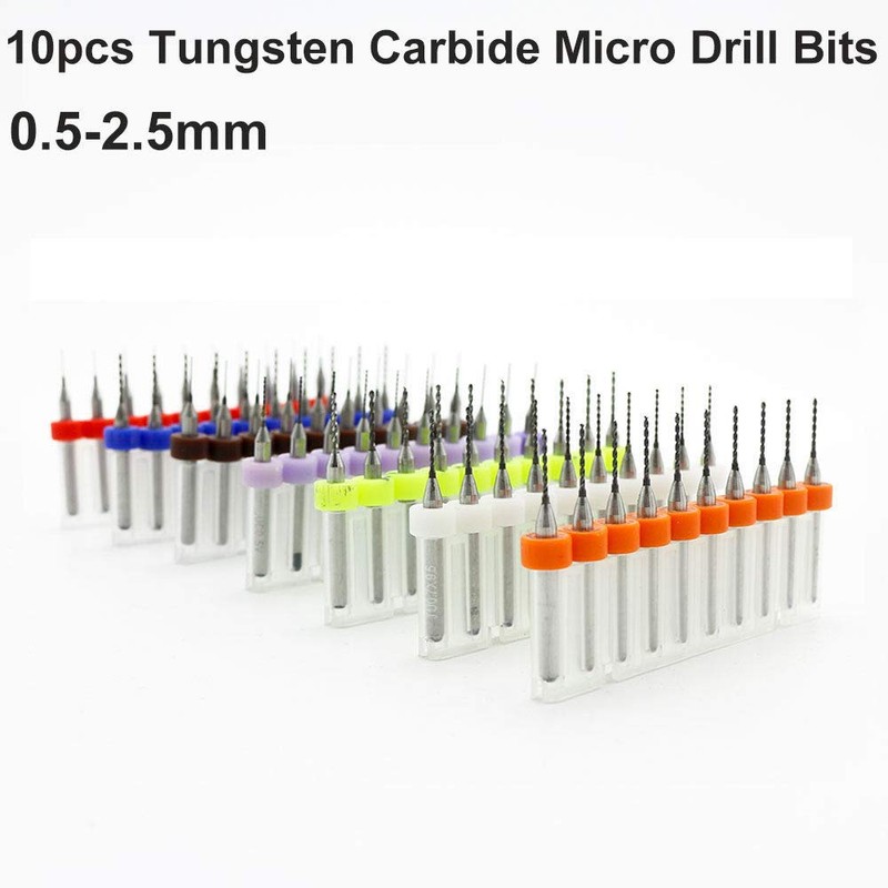 Carbide PCB Rotary Tool 10 Pcs 0.5mm Tungsten Carbide Micro