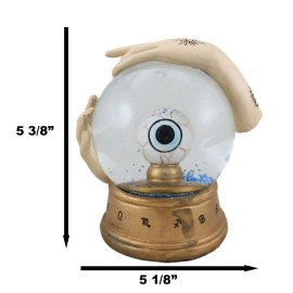 Wicca Psychic All Seeing Eye of Providence With Chirology Hand Palms Water Globe