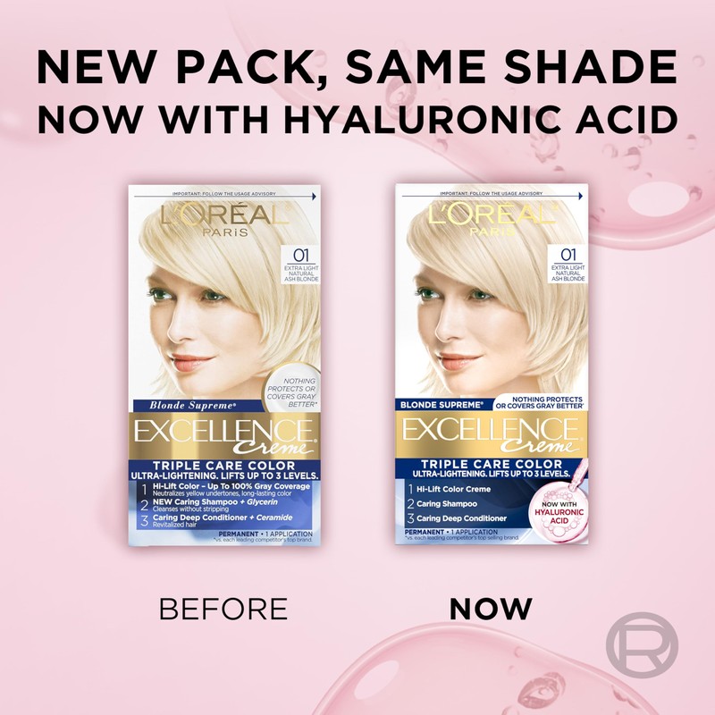 L'Oreal Paris Excellence Crème Permanent Hair Dye, Triple Care Hair
