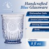 Yungala Blue highball glasses, set of 6, volume - 10oz,