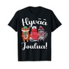 Finland Good Christmas Finnish Hyvaa Joulua T-Shirt, black