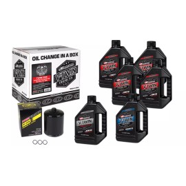 Maxima  MAXIMA TWIN CAM SYNTHETIC 20W50 3 HOLE OIL CHANGE KIT BLACK FILTER