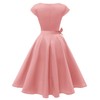 Kingfancy Women Vintage 1950s Dress Retro Cocktail Party Swing Dresses