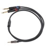 3.5mm 1/8 Inch Male to Dual 6.35mm 1/4 Inch TS