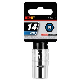 Performance Tool W32214 1/2 Drive 14mm 6Point Socket, 1 Pack