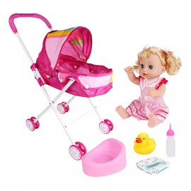 generic Carrito De Muñecas Carrito Para Niños Piezas De Arcoíris