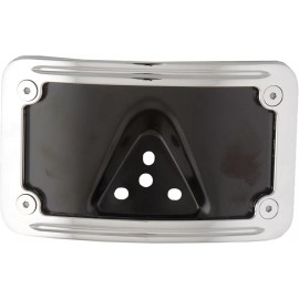 HARDDRIVE License Plate Frame Chrome Curved P28-6807
