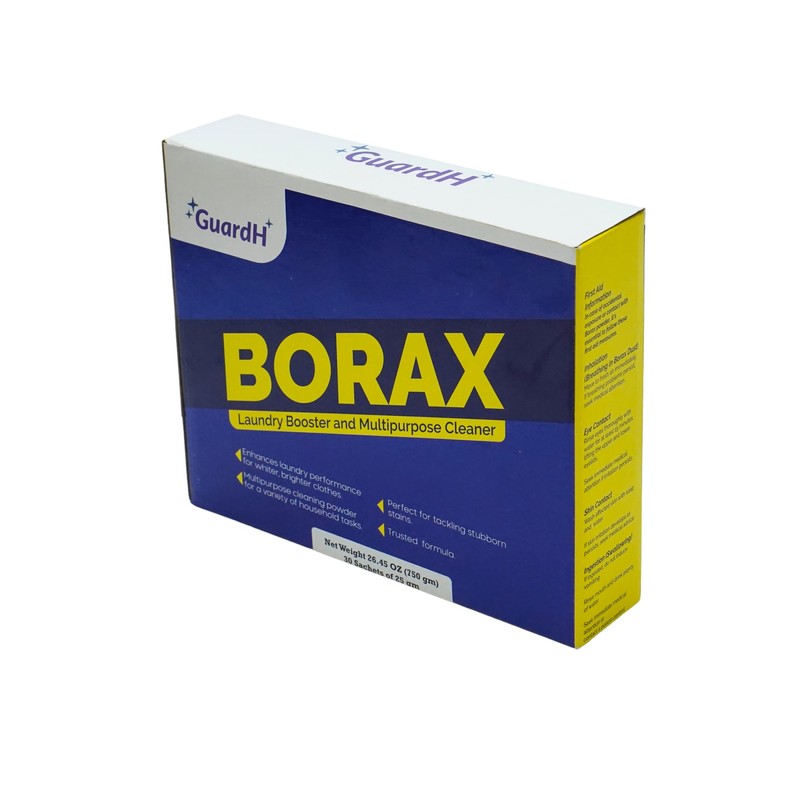 GuardH Borax Multipurpose Cleaner 750g 30 Sachets Natural Mineral Laundry