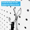 FRIMOONY FRIMOONY Pegboard Hooks, with Bins, Peg Locks, for Organizing