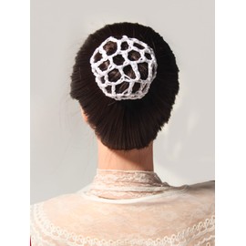 12pcs Ballet Dance Bun Covers - Stretchy Elastic Hair Nets for Buns, Scrunchies Maker Holders with Styling Accessories for Girls (MX3)
