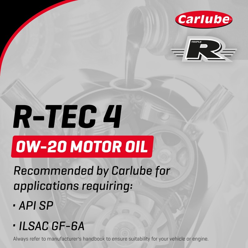 Carlube Triple R R-TEC 4 0W-20 API, ILSAC, Fully Synthetic