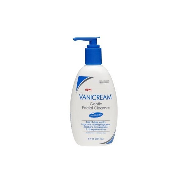 Vanicream Gentle Facial Cleanser, 8 Fl Oz (Pack of 2)