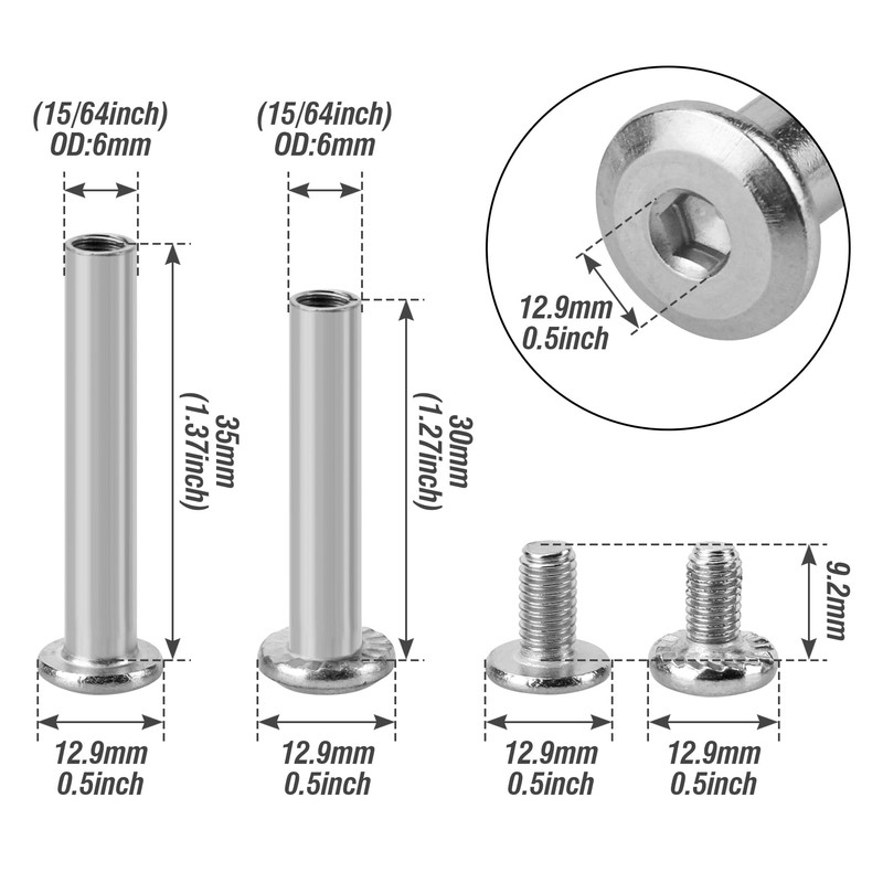 Volein 4 Pcs 50x21cm Suitcase Wheels Replacement, Plastic Suitcase Caster