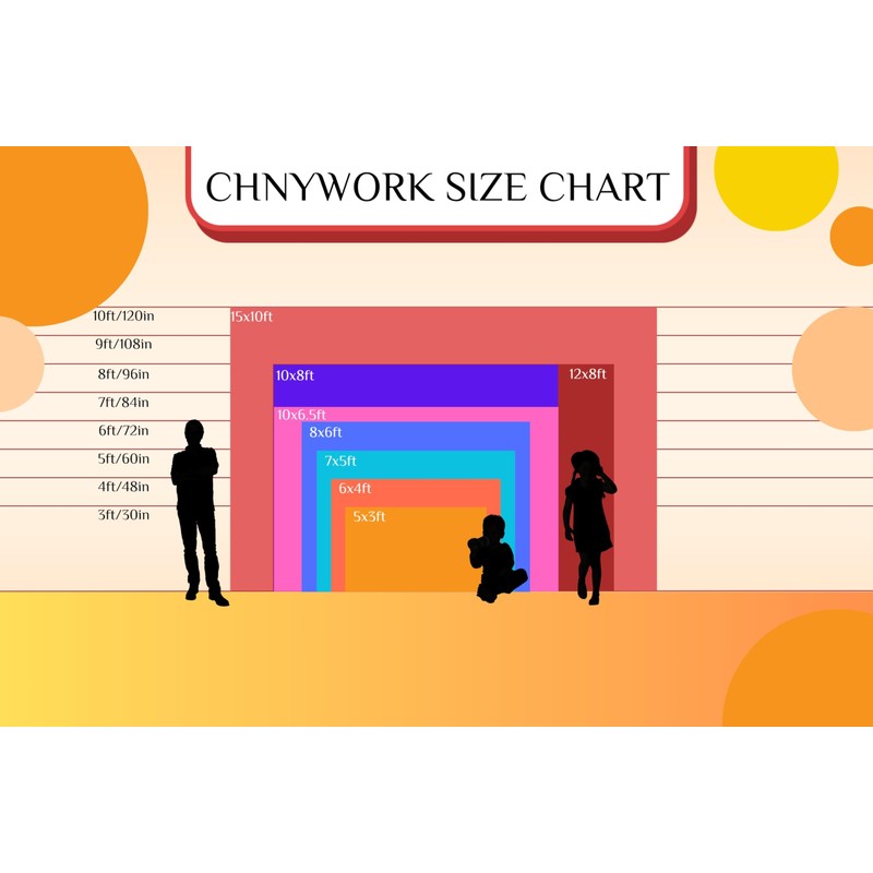CHNYWORK 7x5ft Cartoon Construction Site Backdrop Building Materials and Equipment
