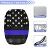 Knextrepoy American Police Flag Winch Protective Cover Water Resistant Winch
