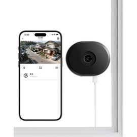 ZOSI Window Camera, 3MP/2K, Indoor Wi-Fi Security Camera, Constant Color Night Vision, F1.0 Large Aperture Lens, 2.4G / 5GHz Dual Band, Two-Way Talk, Vehicle Detection, Over Glass Shooting, Veranda/Aquarium/Camper/Store Surveillance, Easy Installation, H