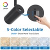 AIBISOD Zoomable LED Track Lighting Kit, 4-Light Dimmable 5-Color Ceiling