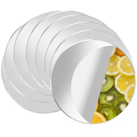 EupHHonycs 8 PCS Acrylic Round Mirrors for Centerpieces 4 Inch Non Glass Mirror Round, Self Adhesive Mirror Sheets for Bedroom Living Room Wedding Table Party Decor and Crafts