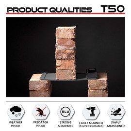 RUN-CHICKEN Door (Gray) Automatic Chicken Coop Door, Programmable with App, Battery Operated, Evening and Morning Delay, Aluminum Door,Chicken Gift, Electric Chicken Run, Model T50 Classic