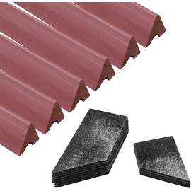 PolyMath Billiards K66 Rubber Bumpers Pool Table Rail Cushions (Set of 6) Bumpers Replacement Bumpers Accessories- 7/8/9 Feet and Billiard Pool Table Cushion Facings Set of 12-3mm/0.12in