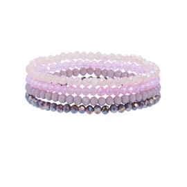 Women's Crystal Beads Bracelet, Multilayer Stones Bracelet, Multilayer Crystal Stone Beads Bracelets, Boho Fashion Jewellery Bracelet, Women's Stackable Yoga Bracelet for Women and Girls, Multifaceted