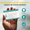 Postural Orthostatic Tachycardia Syndrome (POTS) Medical Alert Card with Lanyard