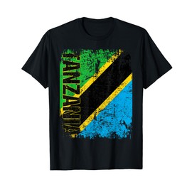 TANZANIA Flag Vintage Distressed TANZANIA T-Shirt