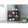 Furinno Simplistic 9-Cube Organizer, Dark Walnut