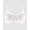 Sans complexe Women's COTON D'ARUM Non-Wired Plain Everyday Bra, White
