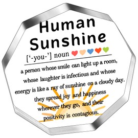 Human Sunshine Sign Inspirational Gifts Thank You Gifts For Teacher Appreciation Gifts For Coworkers Sunshine Gifts Cubicle Decorations For Women Christmas Stocking Stuffers