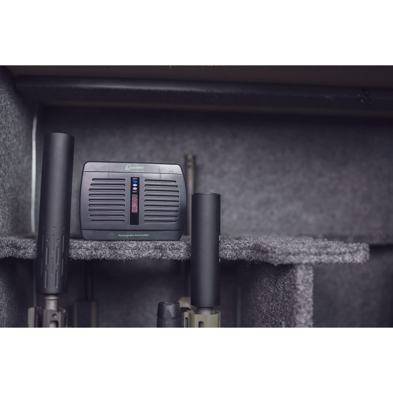 Lockdown Rechargeable/Renewable Dehumidifier with Compact, Cordless, Non-Toxic Design and Battery