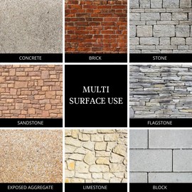 ChimneyRx Advanced Water Repellent - Clear Sealer for Masonry Surfaces - High-Performance Polysiloxane Formula for Brick, Stone, & Concrete Waterproofing with Long Lasting Protection, 1-Gallon