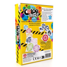 Editions DUSSERRE - Color Addict - Jeu de Cartes d’Ambiance, Observation, Rapidité, Association Pour Enfants, en famille ou Entre amis - Fun et Coloré - Jeu en Français - À partir de 7 ans - 10027045