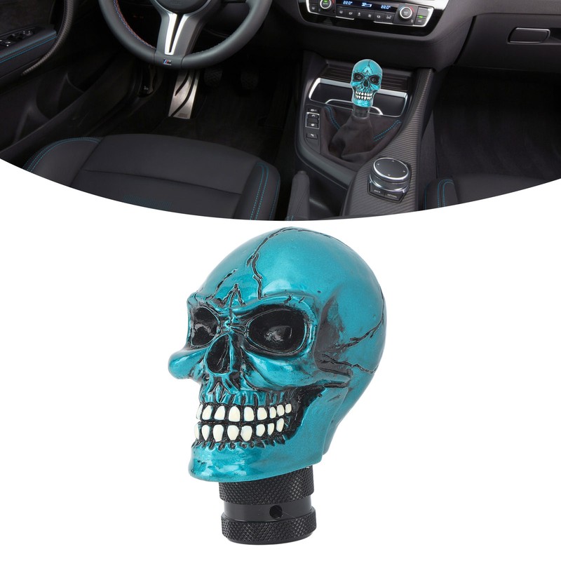 Skull Gear Shift Head Resin Shifter Knob Car Transmission Shifting