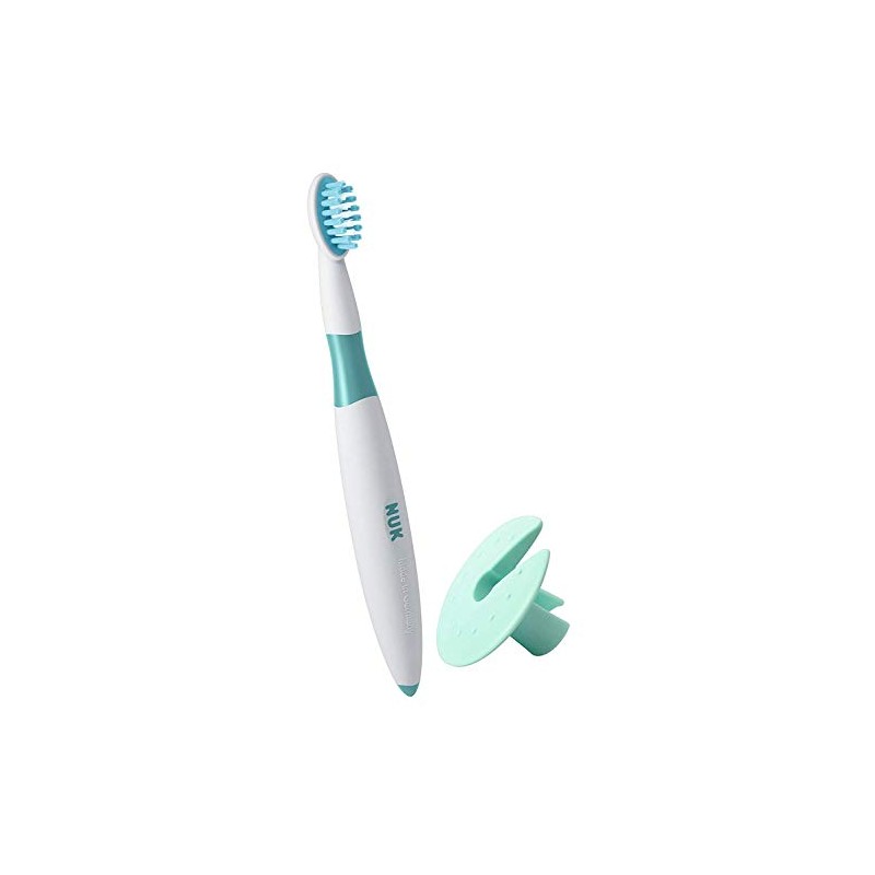 NUK 10256207 Training Tooth Brush with Protective Ring Safe Cleaning of