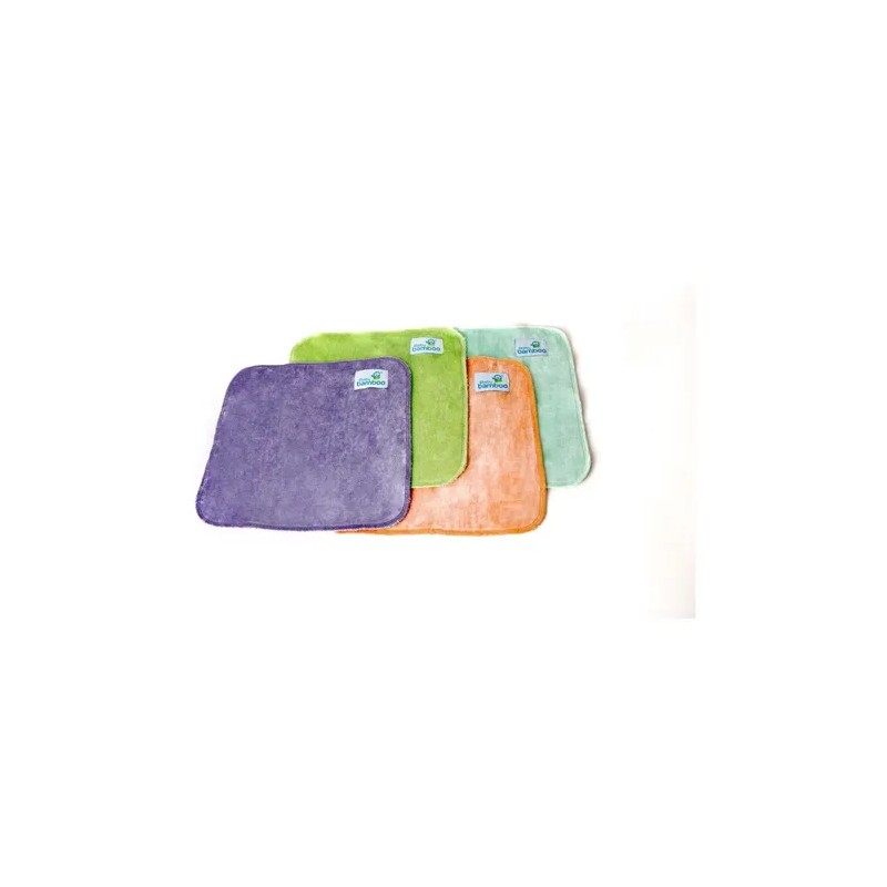 4 Toallitas Faciales Para Bebé De Tela De Bambú Extra