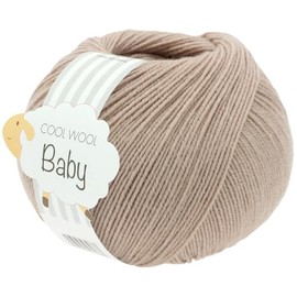 LANA GROSSA Cool Wool Baby | 100% Virgin Wool Merino, Felt-Free | Hand Knitting Yarn Made from 100% Virgin Wool (Merino) | 50 g Wool for Knitting and Crocheting | 220 m Yarn FB 332