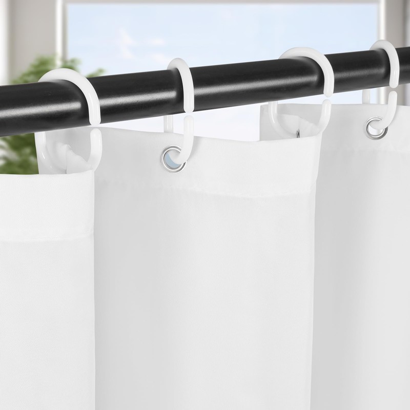 AooHome Shower Curtain Hooks Thick Window Curtain Hooks Curtain Rings