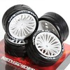 1/10 RC Car Tires and Wheels Set, On-Road Touring &