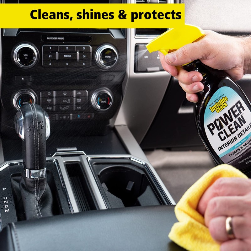 Invisible Glass 92024-2PK Power Clean Automotive Interior Detailer Cleaner Protectant