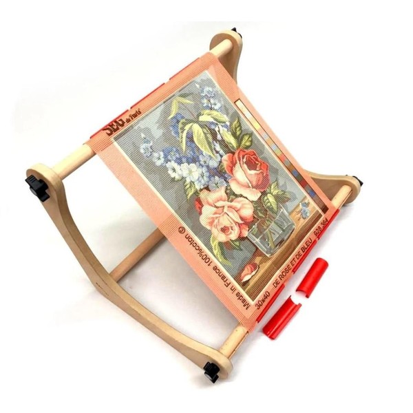Nurge Adjustable Embroidery Table Stand, Cross Stitch Hoop Stand for