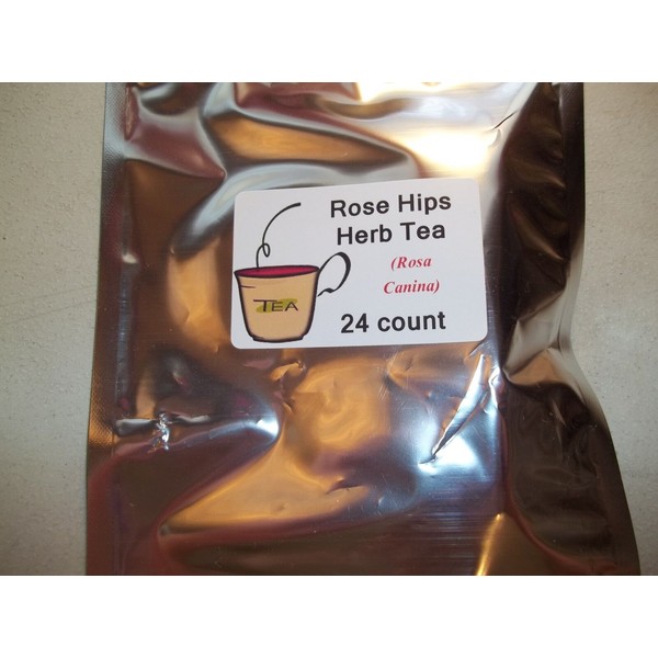 Rose Hips Herb Tea Bags (Rosa canina)  24 count