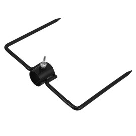 Mipcase Ground Pole Stabilizer: Heavy Duty Iron Stake Base - Garden Stake For Outdoor Umbrella And Lights - 2 Prong Spike For 30-32mm Poles