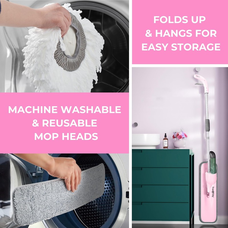 True & Tidy® Clean Everywhere Spray Mop Kit with Three