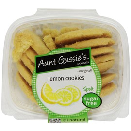 Aunt Gussie's Sugar Free Lemon Cookies, 7-Ounce Tubs (Pack of 4)
