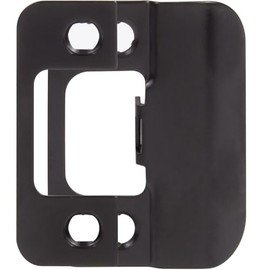 Stone Harbor Hardware Adjustable Strike Plate, Matte Black