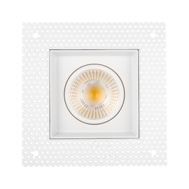 Maxxima 4 inch Trimless Slim Square Recessed Anti-Glare LED Gimbal Downlight, Canless IC Rated, 1000 Lumens, 5 Color Temperature Selectable 2700K/3000K/3500K/4000K/5000K, Dimmable 90 CRI J-Box Incl