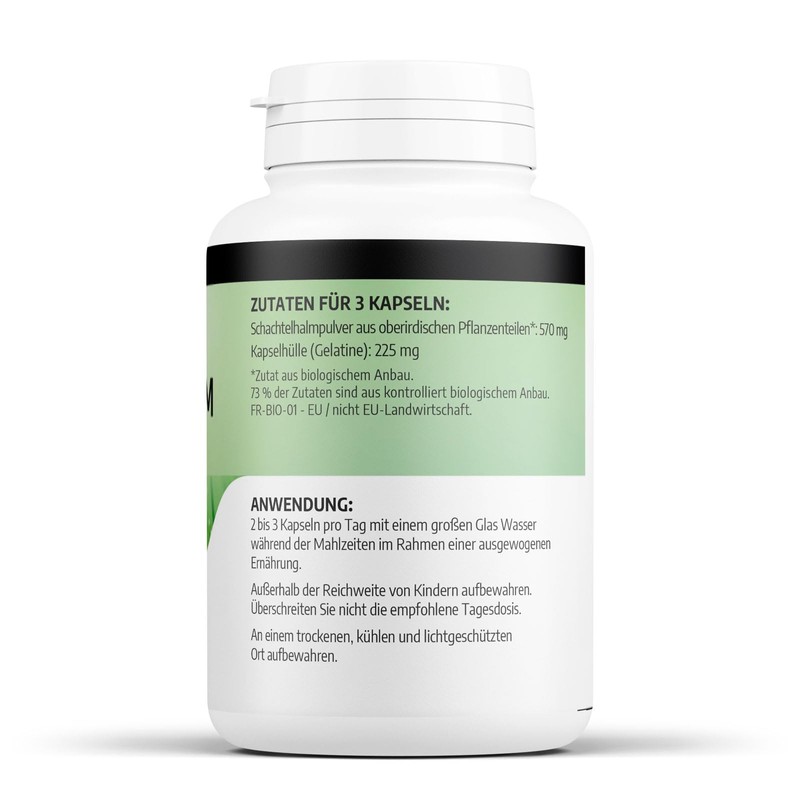 Organic Horsetail - 190 mg - 200 Capsules