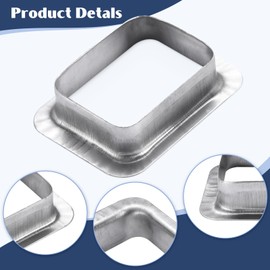 VYH 2" x 3" Rain Gutter Downspout Drop Outlet Aluminum K Style (4 Pack)