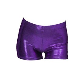 Aosva - Pantalones cortos de gimnasia para niñas pequeñas de 2 a 14 años, Morado, 5